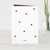 Fotoscript van de valentijn van de dag van de hart feestdagen kaart (Achterkant)