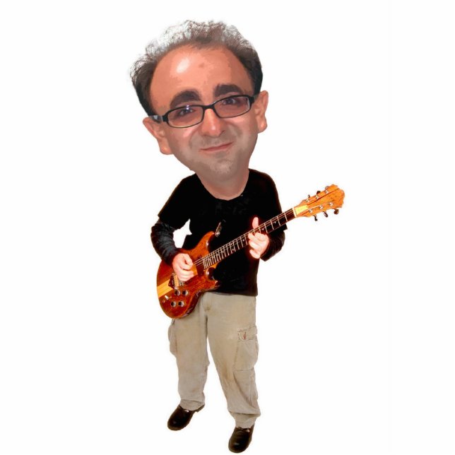 fotosculptuur - 3D-karikatuur Staand Fotobeeldje (Voorkant)