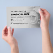 Fotoservices met flitsende stijl, helder flyer (Hand)