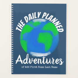 Fotosjabloon Editable Blue Comic Book Monogram Planner