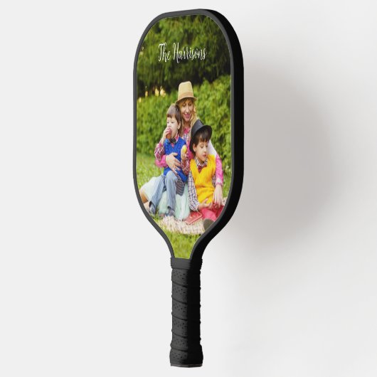 Fotosjabloon en aangepaste tekst pickleball-peddel pickleball paddle (Links)