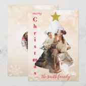 Fotosjabloon Kerst Kaart (Voorkant / Achterkant)
