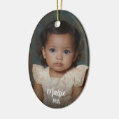 Fotosjabloon Kerst of Vakantie Ornament (Links)