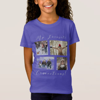 Fotosjabloon met vier panelen Mijn favoriete verbi T-shirt