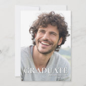 Fotosjabloon Modern Afstuderen Feest Kaart (Voorkant)