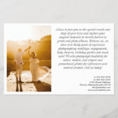 Fotosjabloon Professionele Fotografie Bedrijf Flyer (Achterkant)