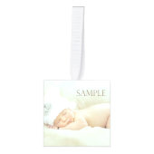 Fotosjabloon rendierwervelsterren kubus ornament (Voorkant)