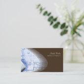 Fotosjabloon visitekaartjes, pure chocolade visitekaartje (Staand voorkant)