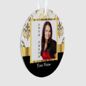 Fotosjabloon voor gouddemasinstagram ornament (voorkant)