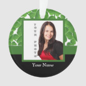 Fotosjabloon voor groene shamrock ornament (voorkant)