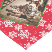 Fotosjabloon voor rode kerst medium tafelloper (Hoek)