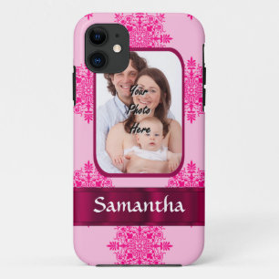 Fotosjabloon voor roze demask iPhone 11 hoesje