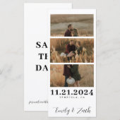 Fotostrip Sla de datumkaarten met enveloppen op (Voorkant / Achterkant)