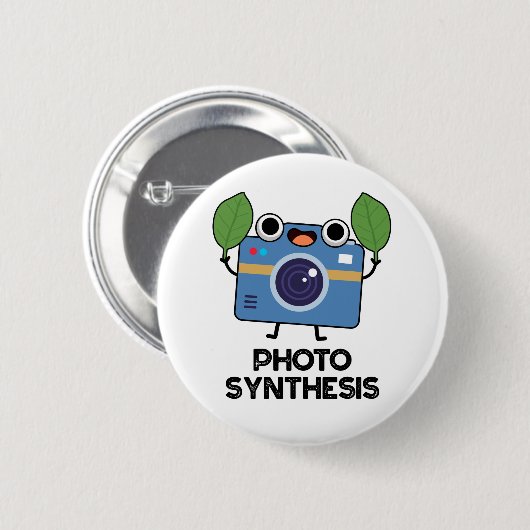 Fotosynthese Funny Camera Pun Ronde Button 5,7 Cm (Voorkant /achterkant)