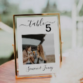 Fototafelnummers Trouwbord 5x7 Kaart
