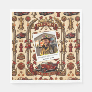 Fototemplate voor verjaardagsfeest van gepensionee servet