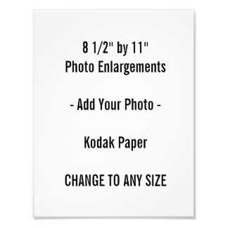 Fotouitbreiding van 8 1/2 inch tot 11 inch foto afdruk