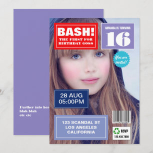 Fotouitnodiging van tijdschrift Hoesje Birthday Kaart