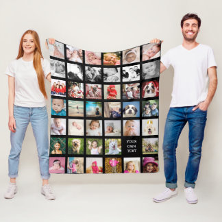 Fotoverzamelingsfamilie: ontwerp uw eigen multi-Af Fleece Deken