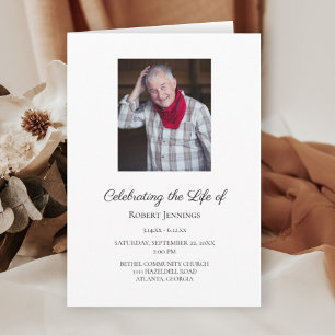 Fotoviering van de begrafenis van Life Memorial Programma