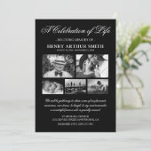 Fotoviering van de herdenking van het leven kaart (Staand voorkant)