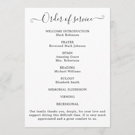 Fotoviering van het leven Orde van Service Programma (Achterkant)