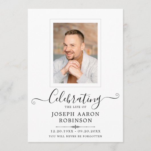 Fotoviering van het leven Orde van Service Programma (Voorkant)