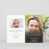 Fotovolgorde van dienst Funeral Memorial Programme (Staand voorkant)