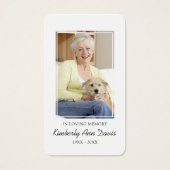 Fotovuurtoren Funeral Prayer Kaart (Voorkant)