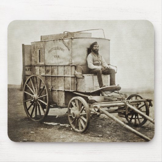 Fotowagen van Roger Fenton Fotorealisme Muismat (Voorkant)