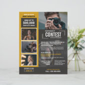 Fotowedstrijd Flyer Sjabloon (Staand voorkant)