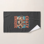 Fou amoureux de chien unique (Serviette à main)