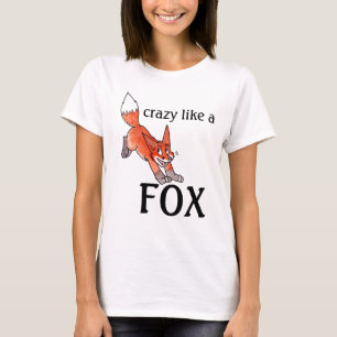 Fou comme des dames d'un Fox adaptent le T-shirt