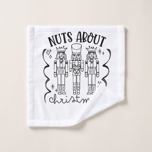 Fou de Noël Casse-Noisette drôle de Noël (Gant de toilette)