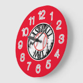 Fou du baseball grosse horloge (Angle)