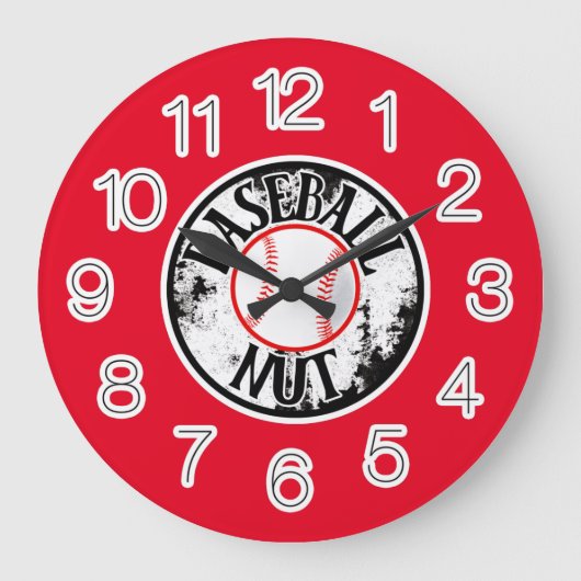 Fou du baseball grosse horloge (Recto)