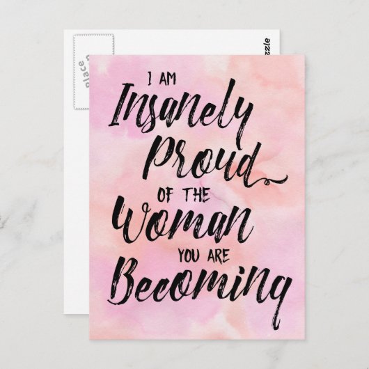 fou fier de toi carte postale (Devant / Derrière)