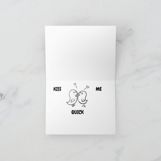 **FOU POUR VOUS BÉBÉ** CARTE (Intérieur)