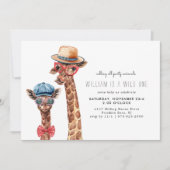 Fou Sauvage | Invitation d'animal de fête moderne  (Devant)