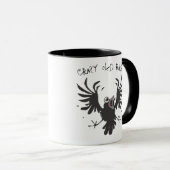 Fou Vieux Oiseau ! Raven Mug (Devant droit)