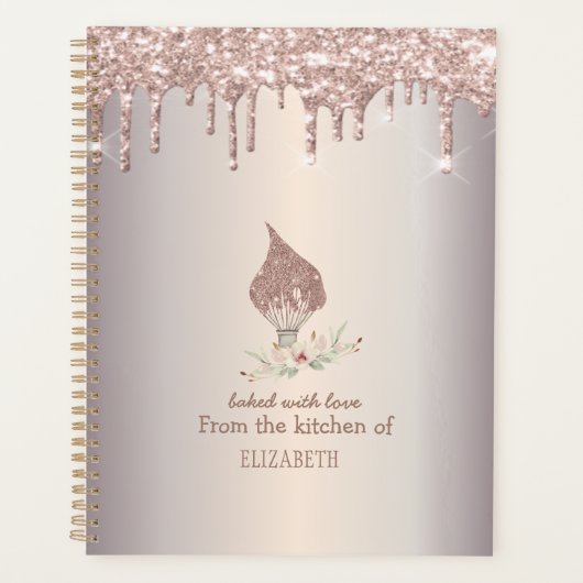 Fouet Pailleté Rose Gold Gouttes de Paillettes Bou (Devant)