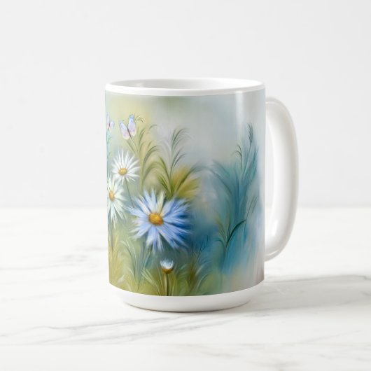 Fouetter les marguerites Mug (Devant droit)