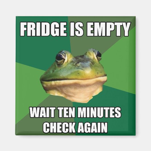 Foul Bachel Frog Lege koelkast Magneet (Voorkant)