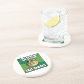 Foul Bachelor Frog Free Snscks Zandsteen Onderzetter (Zijkant)