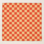 Foulard À damiers Motif de tableau de bord rouge et blanc<br><div class="desc">Chèque rouge et pêche À damiers Motif de tableau de bord Écart</div>