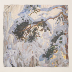 Foulard Akseli Gallen-Kallela - Forêt en hiver