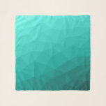 Foulard Aqua Turquoise Gradient Motif géométrique<br><div class="desc">Accessoire moderne de foulard à maille géométrique gris clair à foncé foncé. Elégant et cool treillis géométrique maillage avec bleu océan vert turquoise aqua dégradé pour lui ou elle.</div>