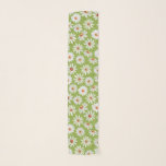 Foulard Aquarelle Daisy Field printemps été<br><div class="desc">simple et belle aquarelle peinte marguerite motif,  vert clair arrière - plan</div>