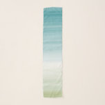 Foulard Aquarelle verte turquoise Ombre de turquoise<br><div class="desc">Aquarelle originale de Digitals Ombre de rue de Bella de La. Ombre turquoise et vert. Pour des enquêtes concevez environ les changements en fonction du client par le concepteur indépendant envoient svp paula@labellarue.com AVANT QUE vous customisiez ou passiez une commande.</div>