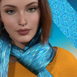 Foulard Belle Aqua Blue Fractal<br><div class="desc">Cette fractale triangulaire est dans les tons d'aqua.</div>